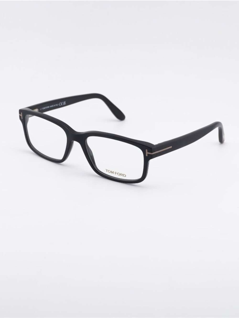 Tom Ford FT5313 002 Eyeglasses Matte Black 55mm Rectangle Frame